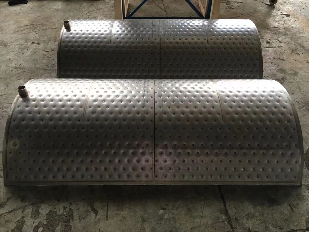 Multi Function Pillow Plate Heat Exchanger 304 Manufacturer For Plate Falling Film Evaporator