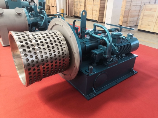 Horizontale tweefasige centrifuge automatisch continue dubbele trommels