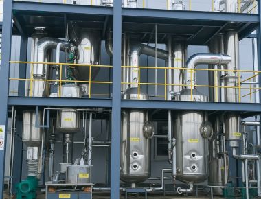 Afvalwater Mvr verdamping systeem Multi-effect vallen dunne automatische film 1600lph