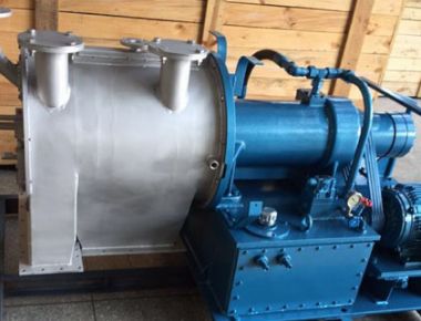 Horizontale tweefasige centrifuge automatisch continue dubbele trommels