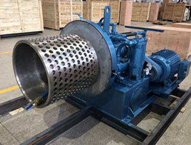 Centrifugesysteem voor continue kristalseparatie en ontwatering van zout