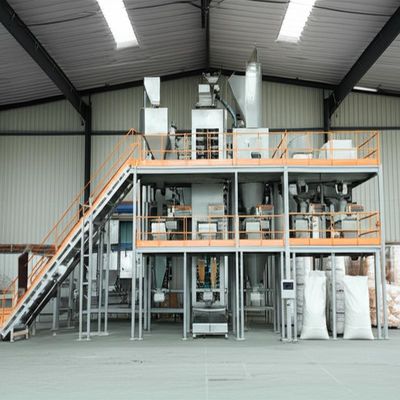 Complete industriële productielijn voor geautomatiseerd wegen en zakken van zout