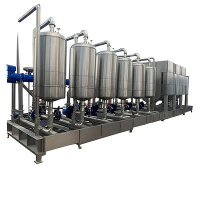 1600 lph Meervoudig Effect Verdampingsvacuümkristallisatie-apparatuur voor Afvalwater