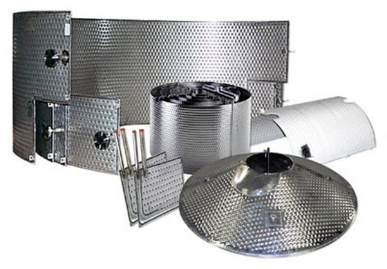 ISO Dubbele Muur In reliëf gemaakte Dimple Plate Heat Exchanger